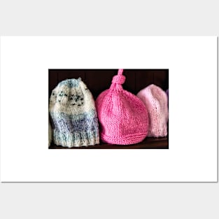 Knitted Baby Hats 4 Posters and Art